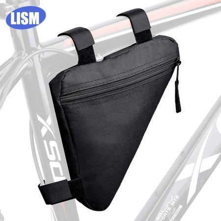 Details about / Bicycle Cycling Triangle Storage Bag w// Bottle Pocket Bike Bags Waterproof Pouch